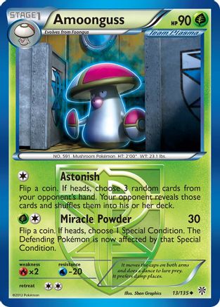 Amoonguss (Team Plasma) (13/135) [Plasma Storm] Reverse Holofoil - Uncommon