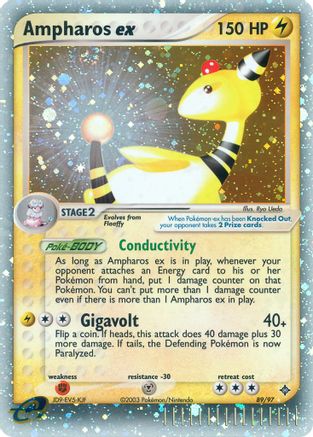 Ampharos ex (89/97) [Dragon] Holofoil - Ultra Rare