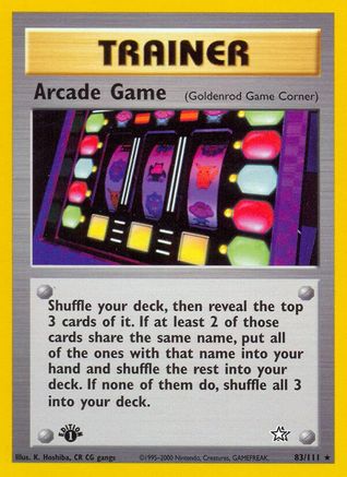 Arcade Game (Goldenrod Game Corner) (083/111) [Neo Genesis] 1st Edition - Rare