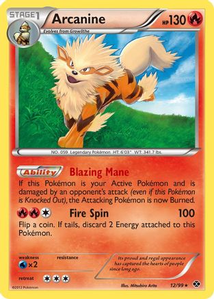 Arcanine (012/99) [Next Destinies] Reverse Holofoil - Rare