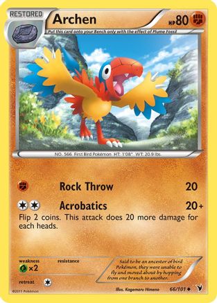 Archen (66/101) [Noble Victories] Reverse Holofoil - Uncommon