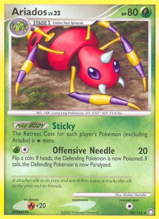 Ariados (20/123) [Mysterious Treasures] - Rare