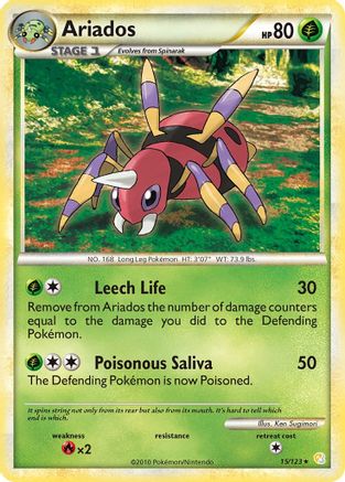 Ariados (015/123) [HeartGold SoulSilver] - Rare