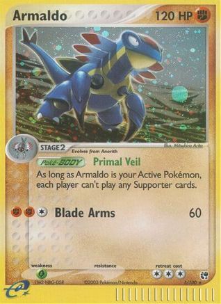 Armaldo (001/100) [Sandstorm] Reverse Holofoil - Holo Rare