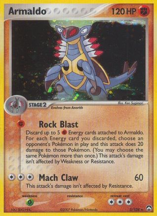 Armaldo (3/108) [Power Keepers] Reverse Holofoil - Holo Rare