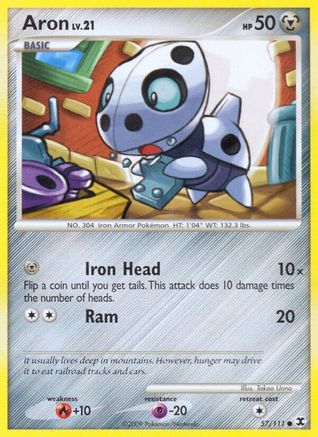 Aron (57/111) [Rising Rivals] Reverse Holofoil - Common