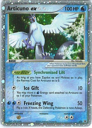Articuno ex - 032 (EX Collector's Window Tins) (32/40) [Nintendo Promos] Holofoil - Promo