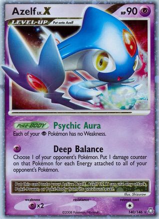 Azelf LV.X (140/146) [Legends Awakened] Holofoil - Ultra Rare