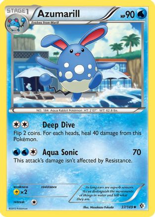 Azumarill (37/149) [Boundaries Crossed] Reverse Holofoil - Uncommon