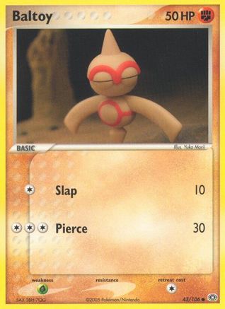 Baltoy (43/106) [Emerald] Reverse Holofoil - Common