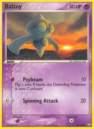 Baltoy (044/108) [Power Keepers] Reverse Holofoil - Common