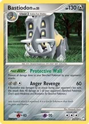 Bastiodon (DP Mysterious Treasures) (21/123) [Deck Exclusives] Holofoil - Holo Rare