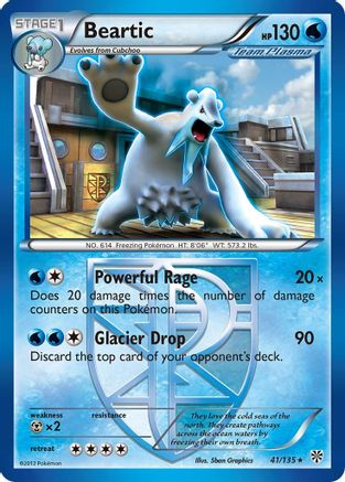 Beartic (Team Plasma) (41/135) [Plasma Storm] Reverse Holofoil - Rare