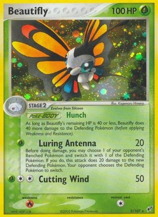 Beautifly (2/107) [Deoxys] Reverse Holofoil - Holo Rare