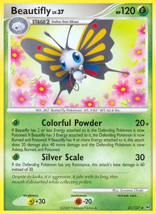 Beautifly (21/127) [Platinum] Reverse Holofoil - Rare