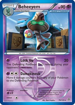 Beheeyem (Team Plasma) (70/135) [Plasma Storm] Reverse Holofoil - Rare