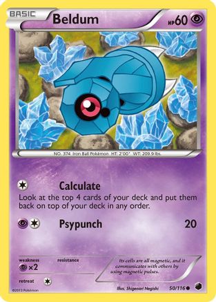 Beldum (50/116) [Plasma Freeze] Reverse Holofoil - Common
