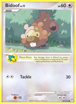 Bidoof (073/123) [Mysterious Treasures] - Common