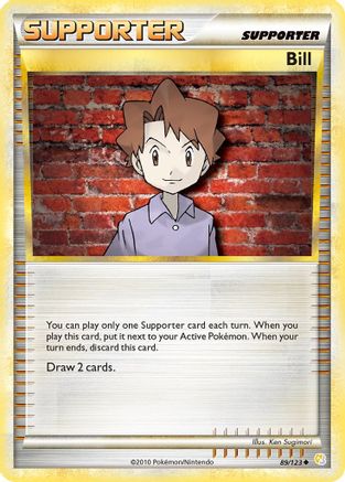 Bill (089/123) [HeartGold SoulSilver] Reverse Holofoil - Uncommon