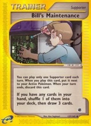 Bill's Maintenance (137/165) [Expedition] Reverse Holofoil - Uncommon
