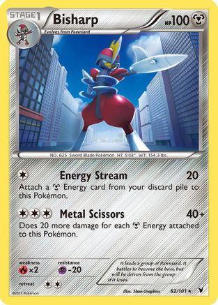 Bisharp (82/101) [Noble Victories] Holofoil - Holo Rare