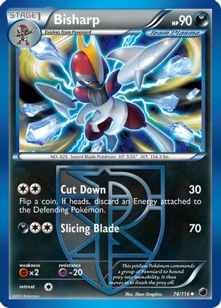 Bisharp (Team Plasma) (74/116) [Plasma Freeze] - Uncommon