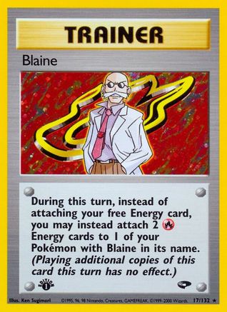 Blaine (17/132) [Gym Challenge] 1st Edition Holofoil - Holo Rare