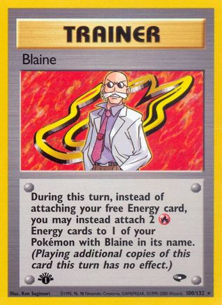 Blaine (100/132) [Gym Challenge] 1st Edition - Rare