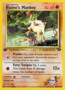Blaine's Mankey (063/132) [Gym Challenge] 1st Edition - Common