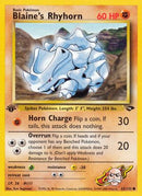Blaine's Rhyhorn (065/132) [Gym Challenge] 1st Edition - Common