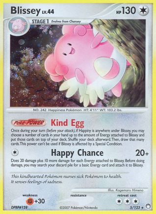 Blissey (005/123) [Mysterious Treasures] Reverse Holofoil - Holo Rare
