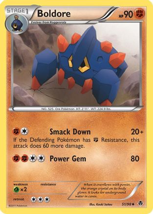 Boldore (51/98) [Emerging Powers] Reverse Holofoil - Uncommon