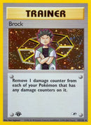 Brock (015/132) [Gym Heroes] 1st Edition Holofoil - Holo Rare