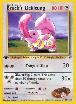 Brock's Lickitung (041/132) [Gym Heroes] 1st Edition - Uncommon