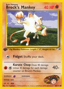 Brock's Mankey (068/132) [Gym Heroes] 1st Edition - Common