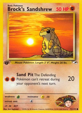 Brock's Sandshrew (072/132) [Gym Heroes] 1st Edition - Common