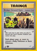 Broken Ground Gym (92/105) [Neo Destiny] 1st Edition - Rare