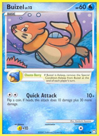 Buizel (075/123) [Mysterious Treasures] Reverse Holofoil - Common