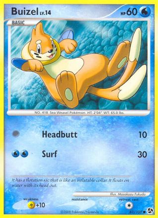 Buizel (061/106) [Great Encounters] Reverse Holofoil - Common