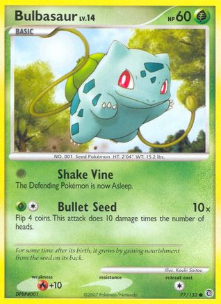 Bulbasaur (077/132) [Secret Wonders] Reverse Holofoil - Common