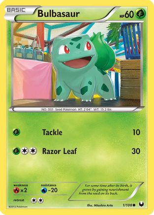 Bulbasaur (001/108) [Dark Explorers] Reverse Holofoil - Common
