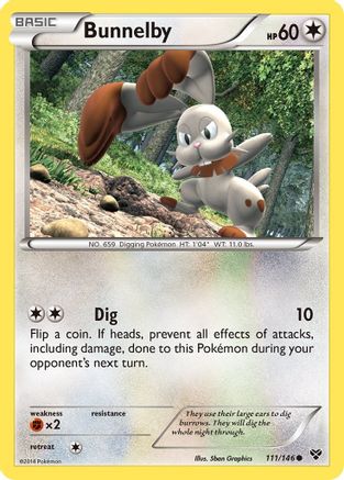 Bunnelby (111/146) [XY Base Set] Reverse Holofoil - Common