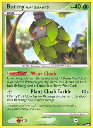 Burmy Plant Cloak (011/17) [POP Series 7] - Common