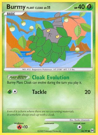 Burmy Plant Cloak (056/99) [Arceus] Reverse Holofoil - Common