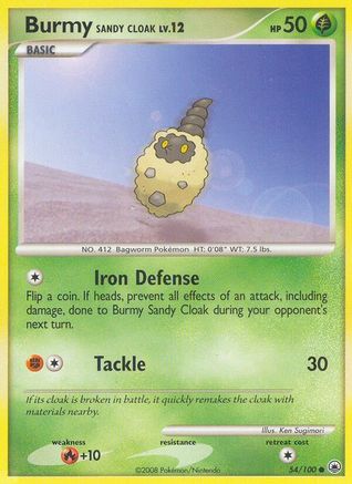 Burmy Sandy Cloak (54/100) [Majestic Dawn] Reverse Holofoil - Common