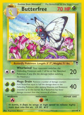 Butterfree (21/110) [Legendary Collection] Reverse Holofoil - Rare