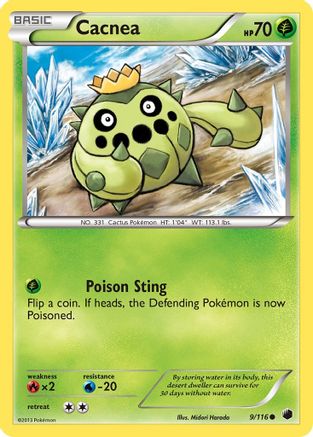 Cacnea (9/116) [Plasma Freeze] Reverse Holofoil - Common