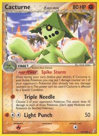 Cacturne (Delta Species) (15/100) [Crystal Guardians] Reverse Holofoil - Rare