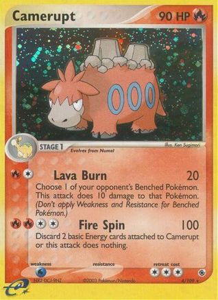 Camerupt (4/109) [Ruby and Sapphire] Holofoil - Holo Rare