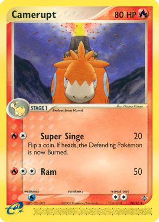 Camerupt (024/97) [Dragon] Reverse Holofoil - Uncommon